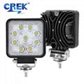 4 Inch 27W Square LED Flood Work Light