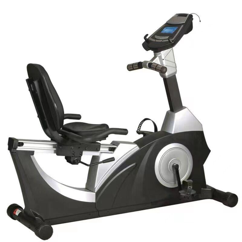 商用健身器材跨境出口磁控卧式健身车exercise bike