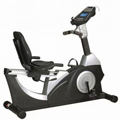 商用健身器材跨境出口磁控臥式健身車exercise bike