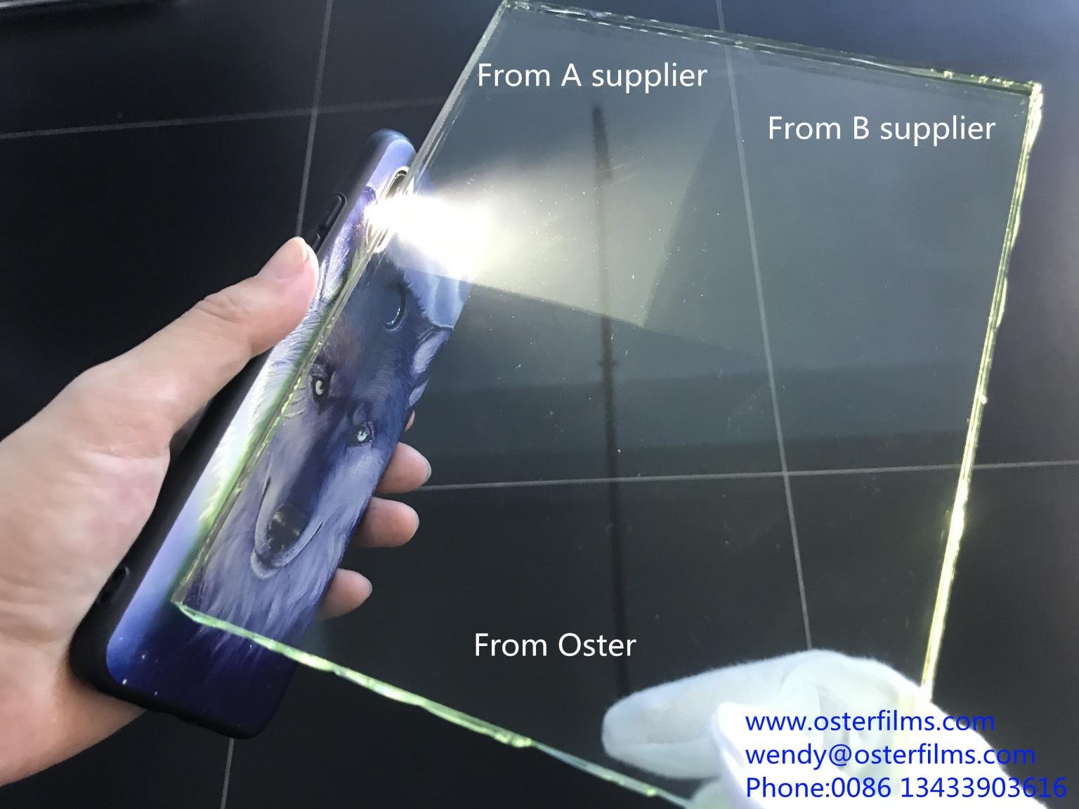 EVA interlayer film for laminated glass