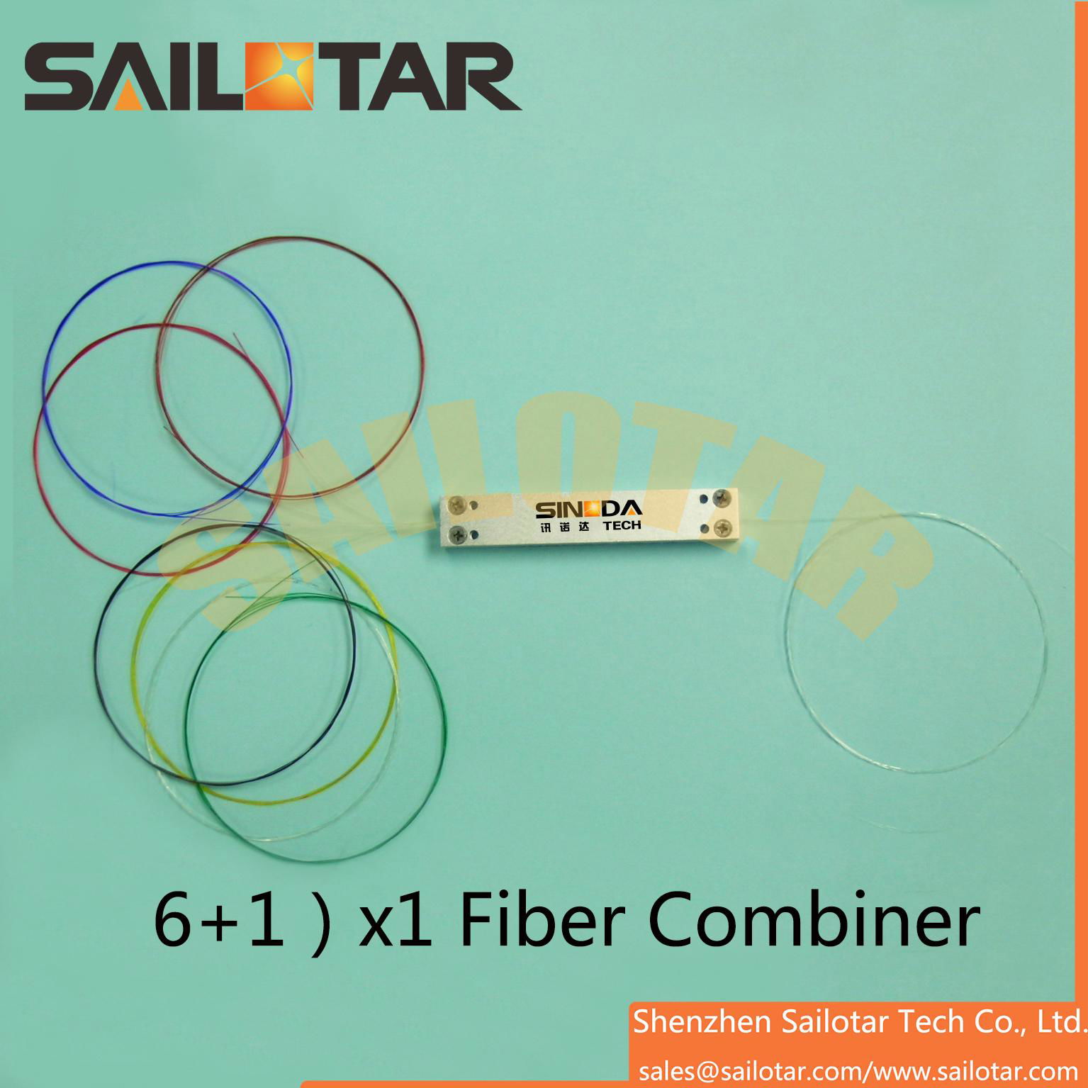 6+1)x1 PM fiber multi-mode pump combiner
