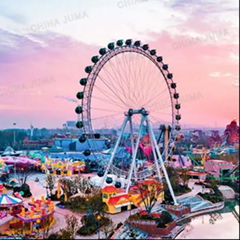 Nanjing Happy Valley 66m Ferris Wheel 36 Gondolas