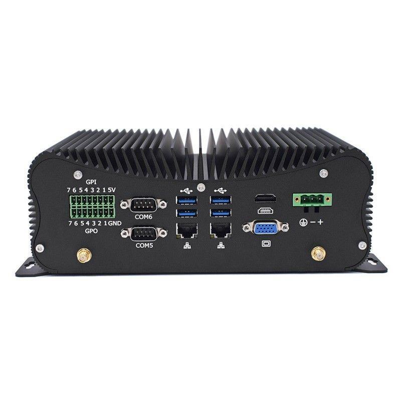 Dc9 36v barebone industrial fanless pc with i5 4200u gpio function mc