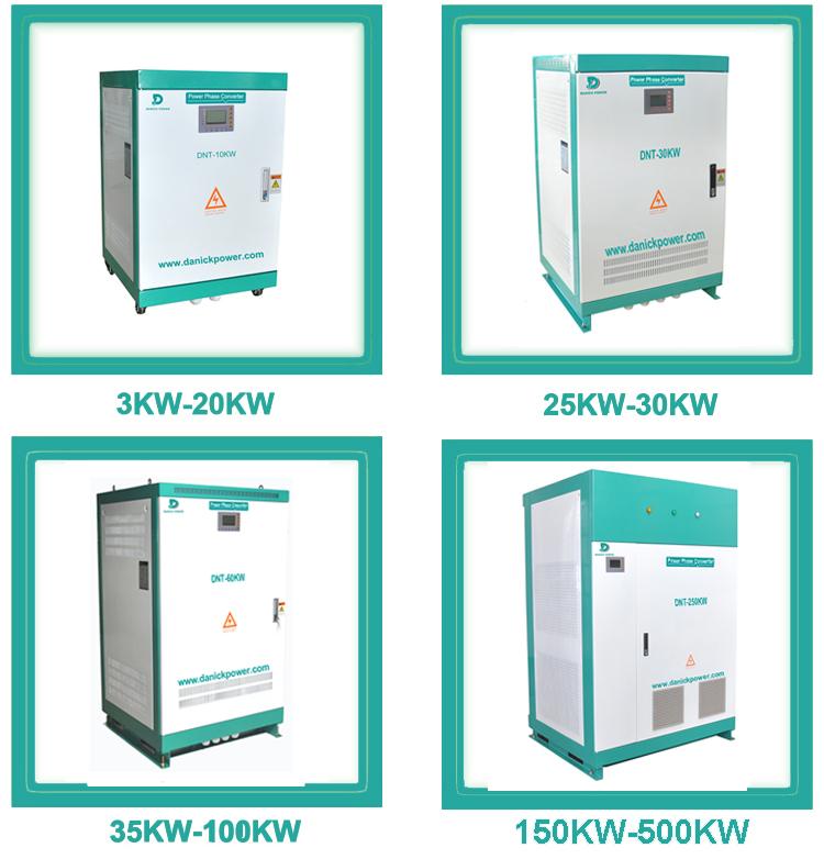 3 Phase 220V 60Hz To 380V 50hz Voltage Converter DNT20KW 