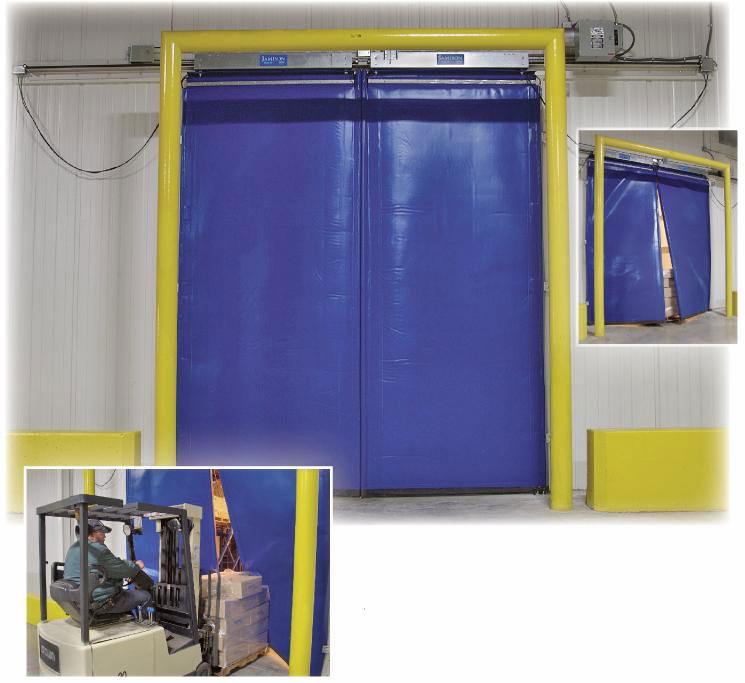 PVC high speed cold storage door  2