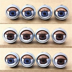 Metal blinking simulation doll eyes