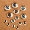  Acrylic oval doll eyes with eyelashes
