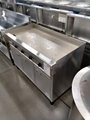 stainless steel electric  or gas  griddle range  4