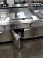 stainless steel electric  or gas  griddle range  5