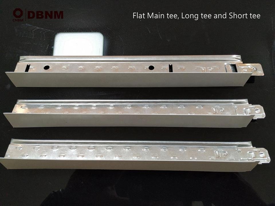Metal Frame Suspended Flat Ceiling T-Grid for False Ceiling Tiles From Factory 4