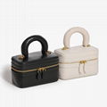 Leather box bag cosmetic bag  4