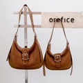 New arrival Nubuck leather shoulder bag