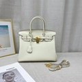 Genuine leather classic Birkin bag stock for sale 6