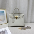 Genuine leather classic Birkin bag stock for sale 13