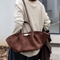 Female fashion design nubuck leather handbag 10