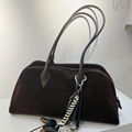 Female genuine leather Boston bag 5