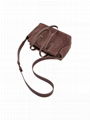 Female full-grain vegetable-tanned leather handbag 9