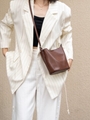Soft cowhide bucket bag 7