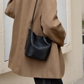 Soft cowhide bucket bag 16