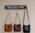 Soft cowhide bucket bag