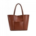 Female simple design shoulder tote bag