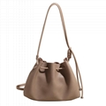 Female large capacity drawstring bucket bag 2