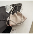 Female large capacity drawstring bucket bag 7