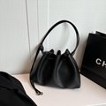 Female large capacity drawstring bucket bag 14