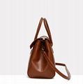 Female vegan leather brief bag 16