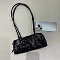 Female niche design leather underarm bag