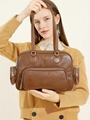 Female retro bowler bag