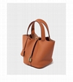 Female genuine leather vegetable basket bag 8