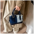 Female denim handbag pillow bag