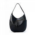 High quality crescent-shaped leather bag