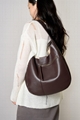 High quality crescent-shaped leather bag 6