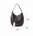 High quality crescent-shaped leather bag 19