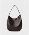 High quality crescent-shaped leather bag
