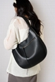 High quality crescent-shaped leather bag