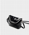 Female leather crossbody handbag