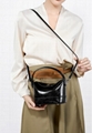 Female leather crossbody handbag