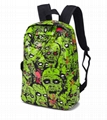 Unisex Halloween skull canvas backpack 6