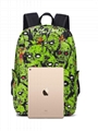 Unisex Halloween skull canvas backpack