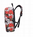 Female canvas skull print backpack 11