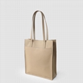 Female genuine leather shoulder tote bag