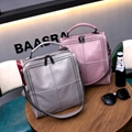 Female leather shoulder handbag