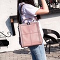 Female leather shoulder handbag