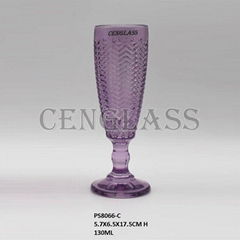 Glass Cup Spray Color Glass Champagne