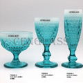 Glass Cup Colored Glass Champagne 1