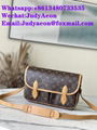 ross body bag bag Monogram canvas handbags Calfskin leather 1