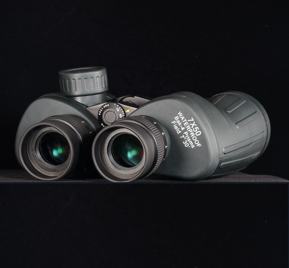 Military 7x50mm Binocular with reticle and compass Marine 4